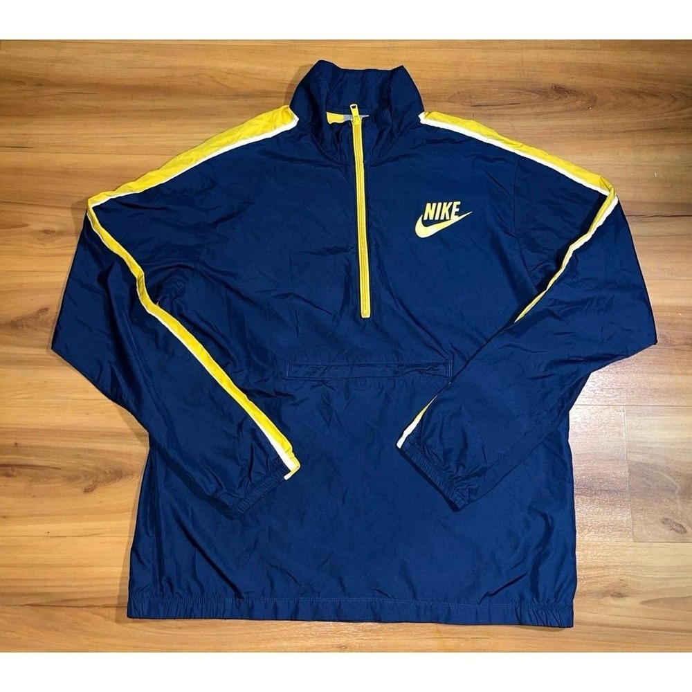 Vintage Nike Front Pocket Quarter Zip Lightweight Pullover Windbreaker Jacket